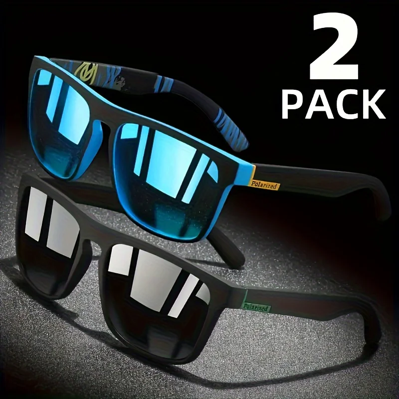2-Pack Polarized Sunglasses for Summer Activities