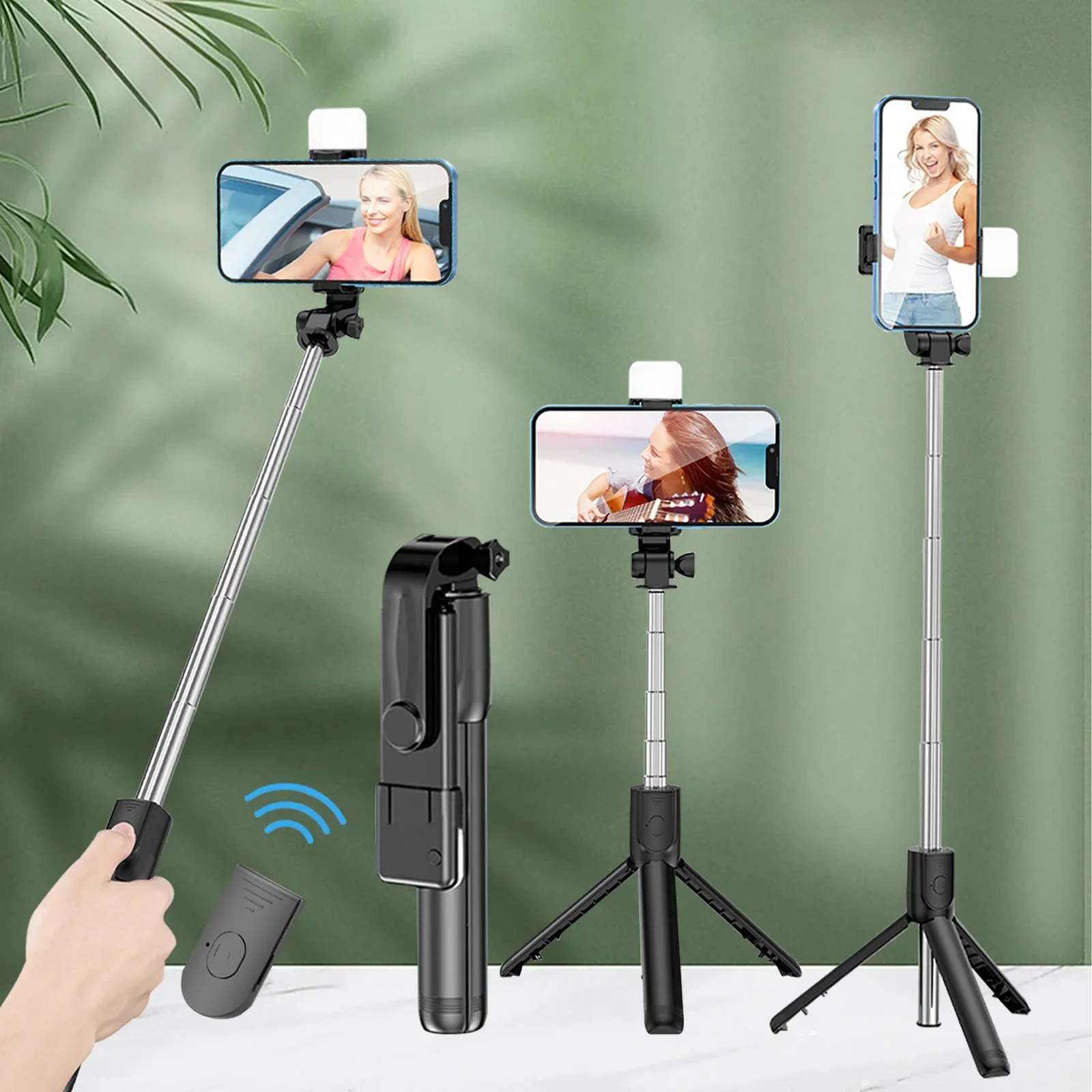 360 Rotation Selfie Stick and Tripod