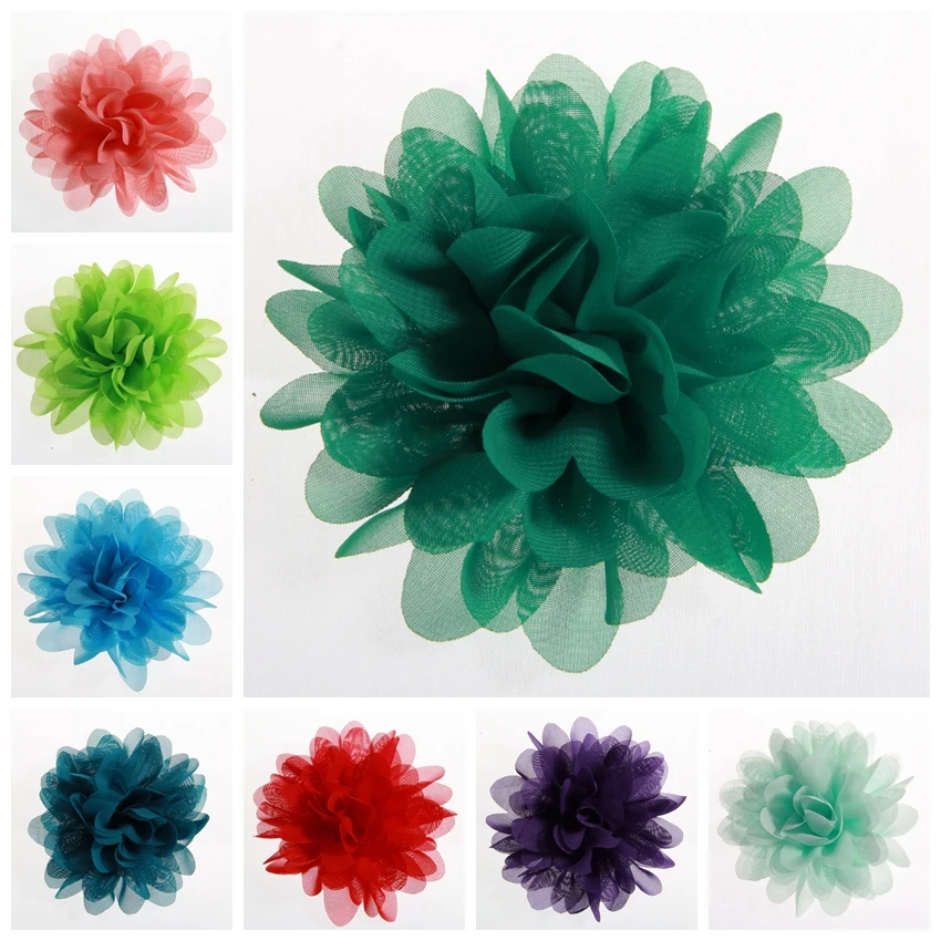 Big Chiffon Flowers for Hair Accessories