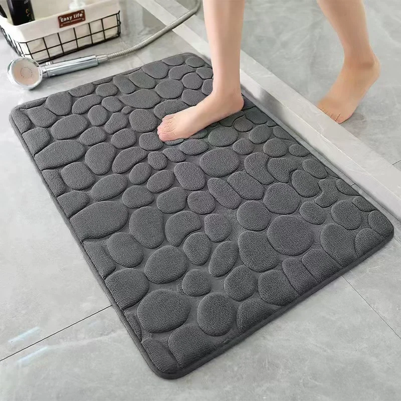 3D Pebble Pattern Anti-Slip Bath Mat