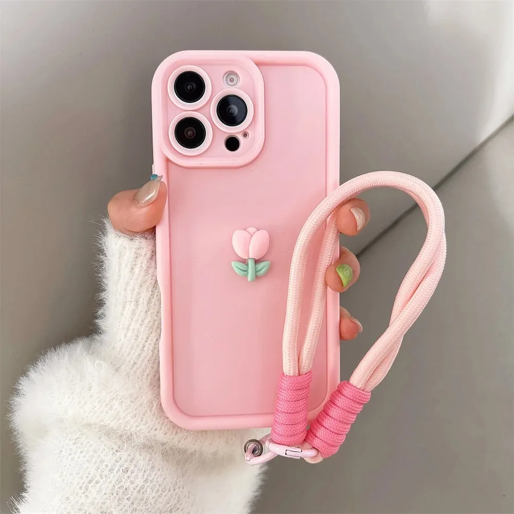 3D Cute Tulip Flower Phone Case