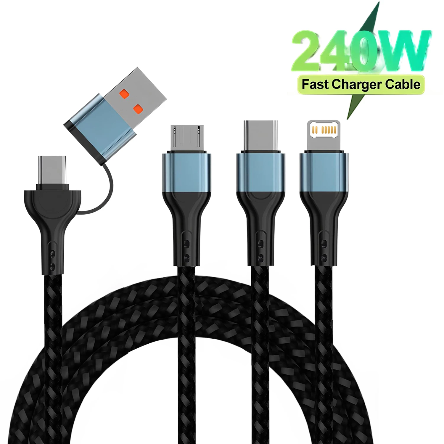 3 in 1 USB Type C Charging Cable