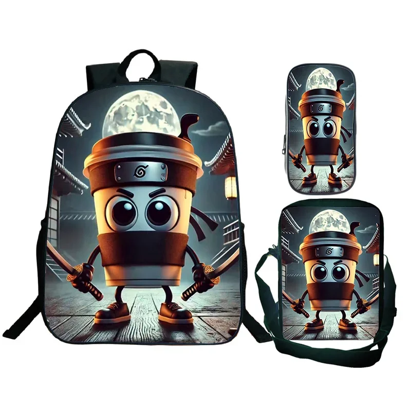 3pcs Italian Animal Print School Bag Set