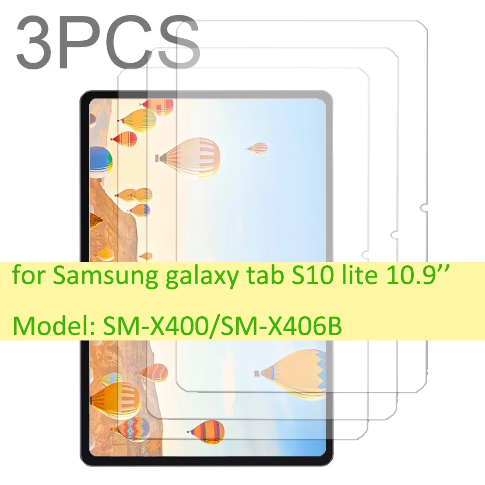 3 عبوات واقي شاشة جالاكسي تاب S10 لايت