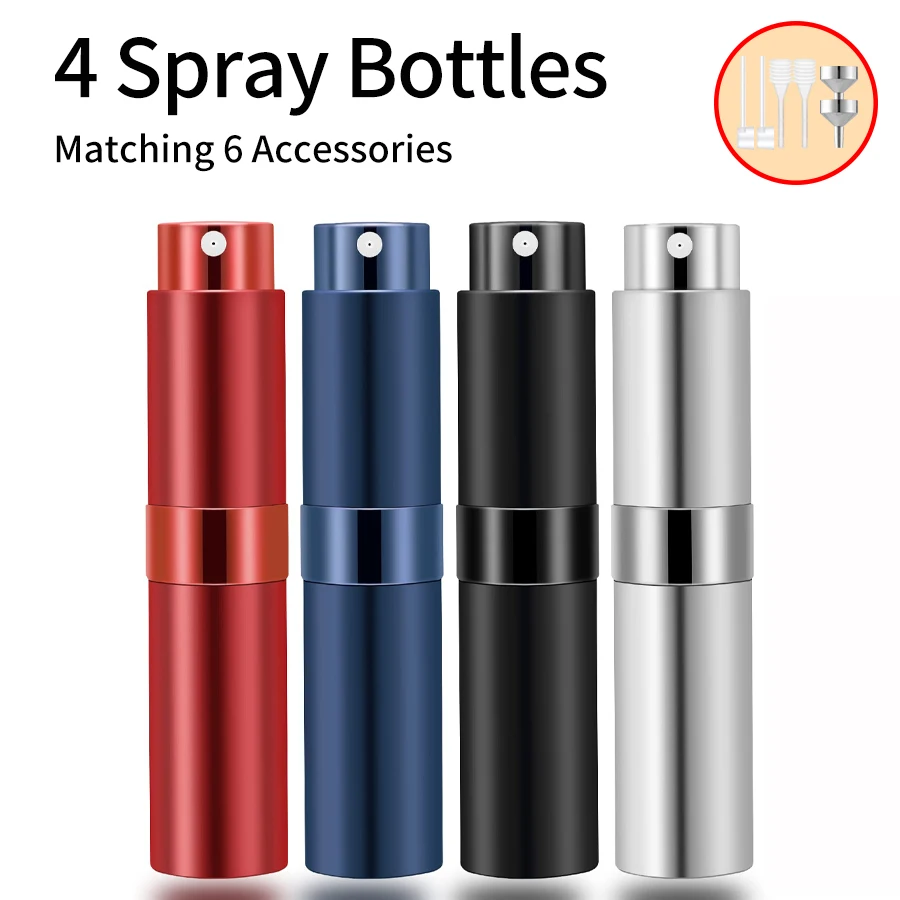 مجموعة رذاذ عطر قابلة لإعادة الملء