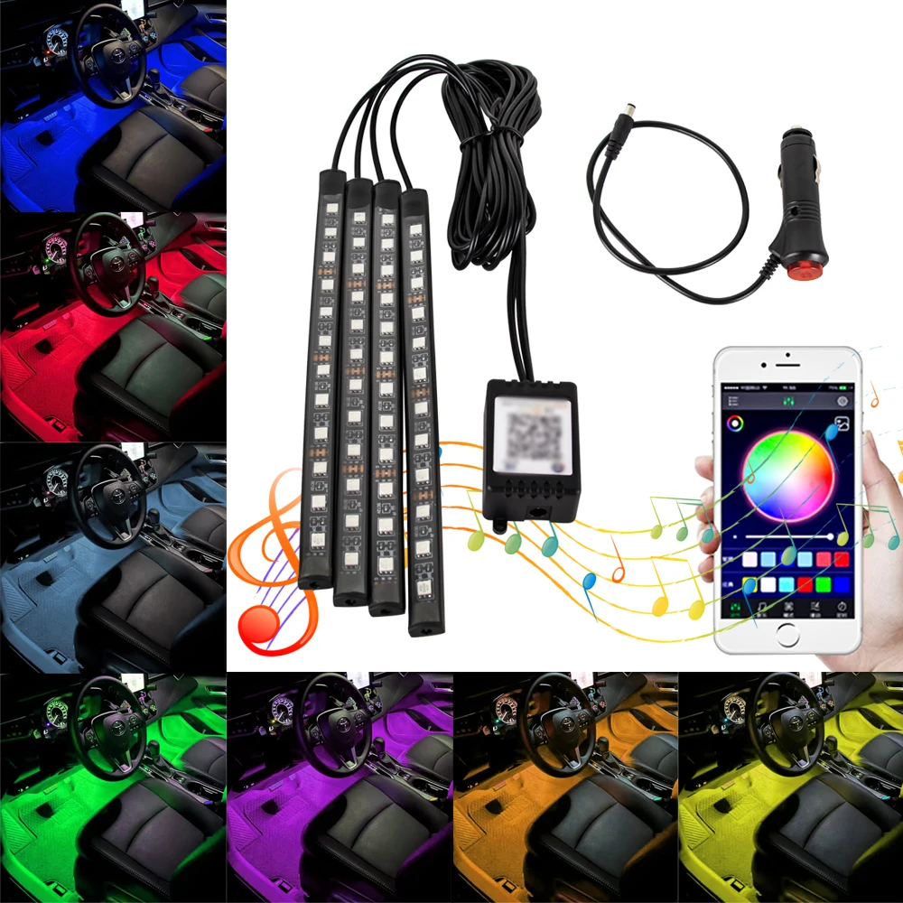 مصابيح LED داخلية ملونة للسيارة