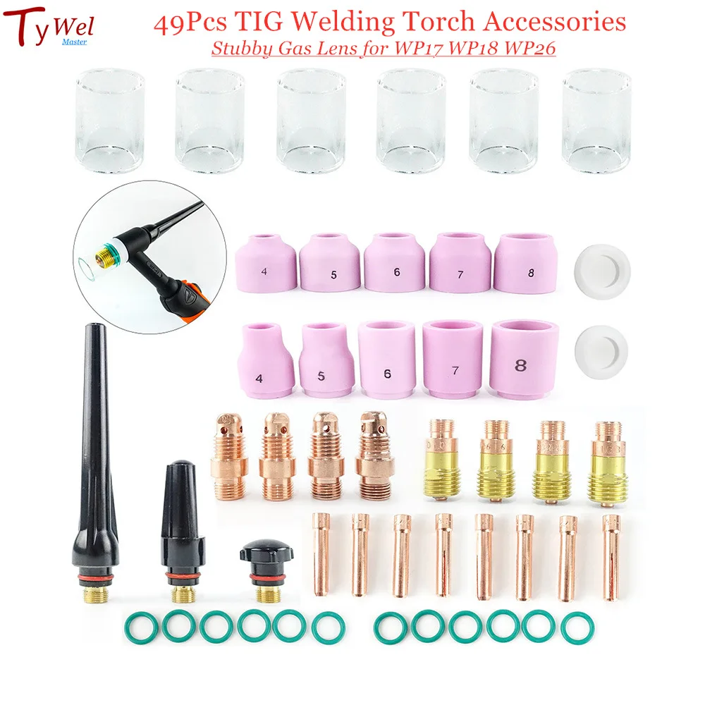 49 Piece TIG Welding Torch Accessory Kit