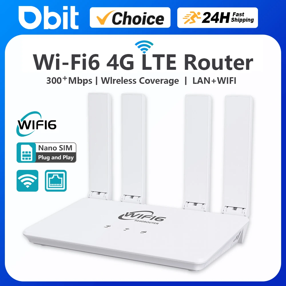 مودم 4G LTE واي فاي 6 بسرعات 300 ميغابت