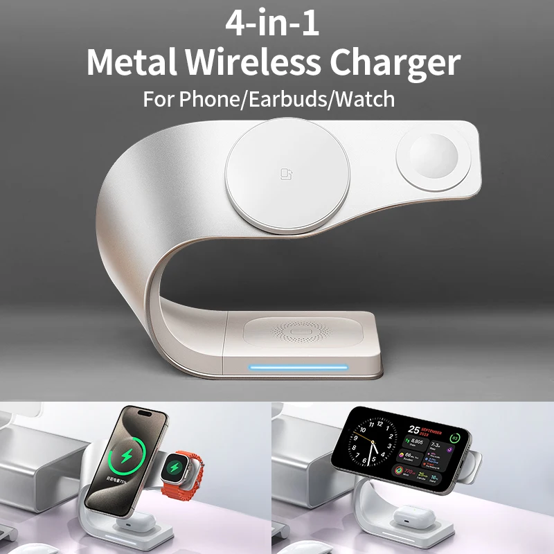 4 in 1 Wireless Charger Fast Charging Station