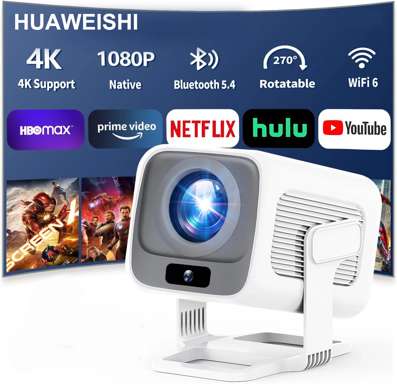 جهاز عرض هواويشي 4K المحمول