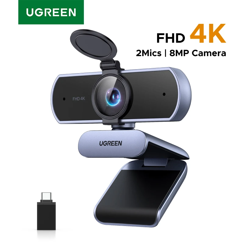 كاميرا ويب 4K بدقة عالية للكمبيوتر