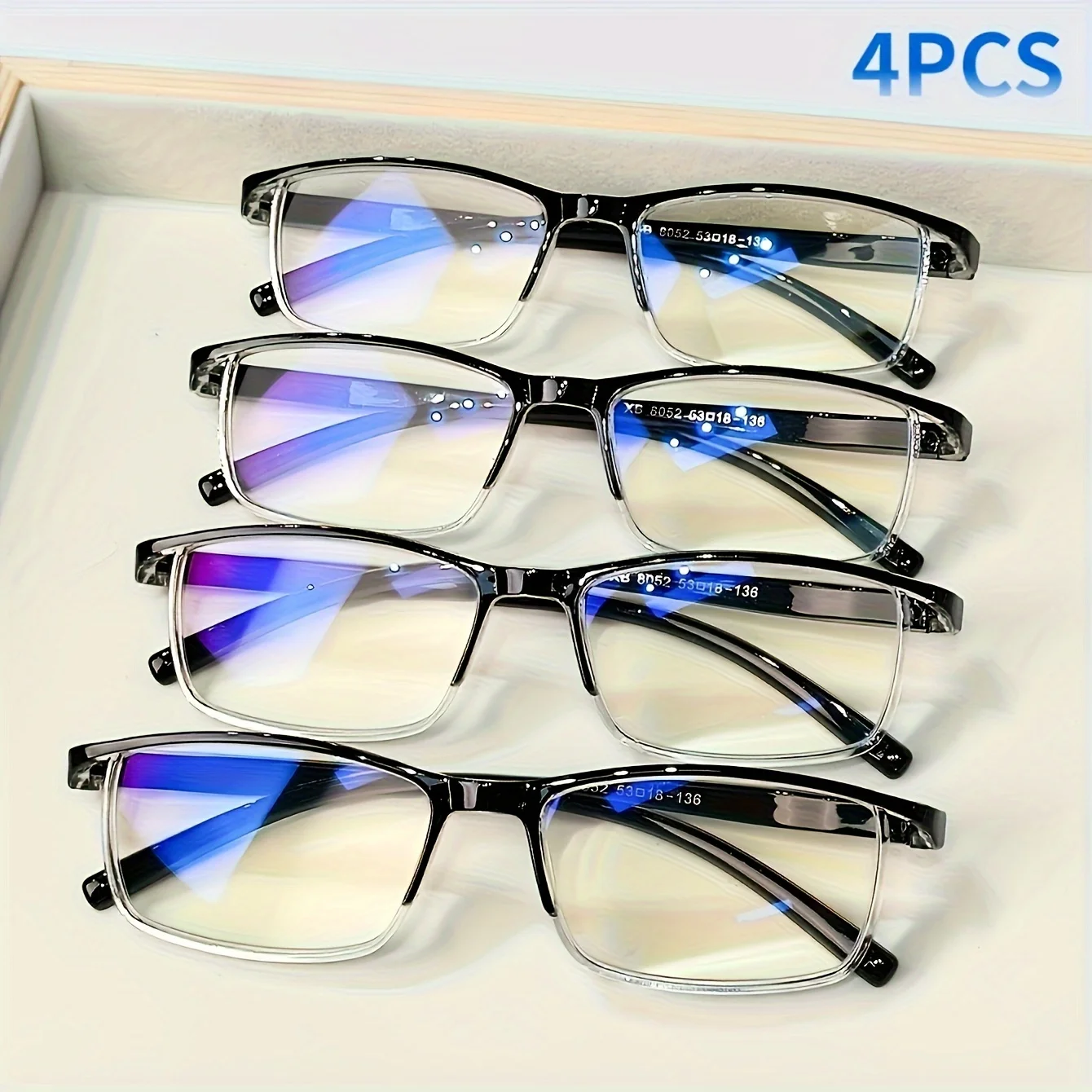 4pcs Classic Fashion Reading Glasses Set