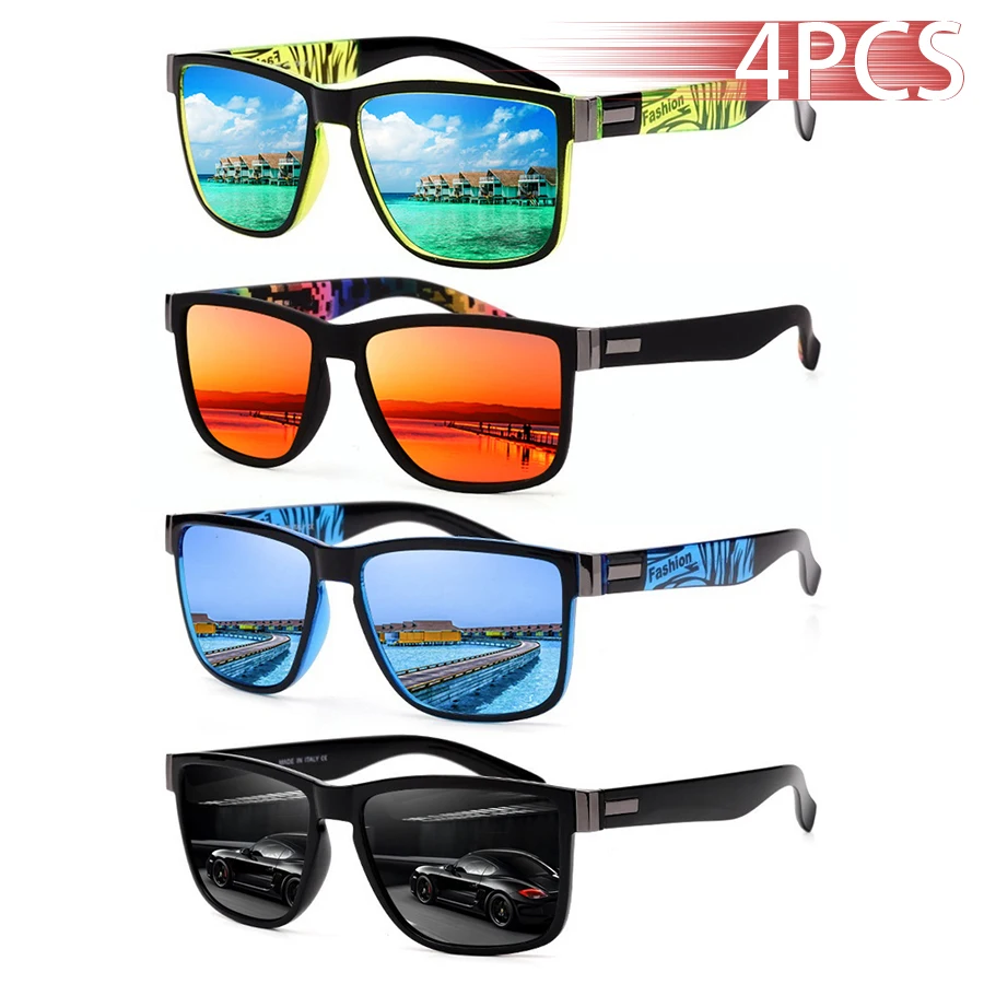 Vintage Pattern Square Sunglasses for All