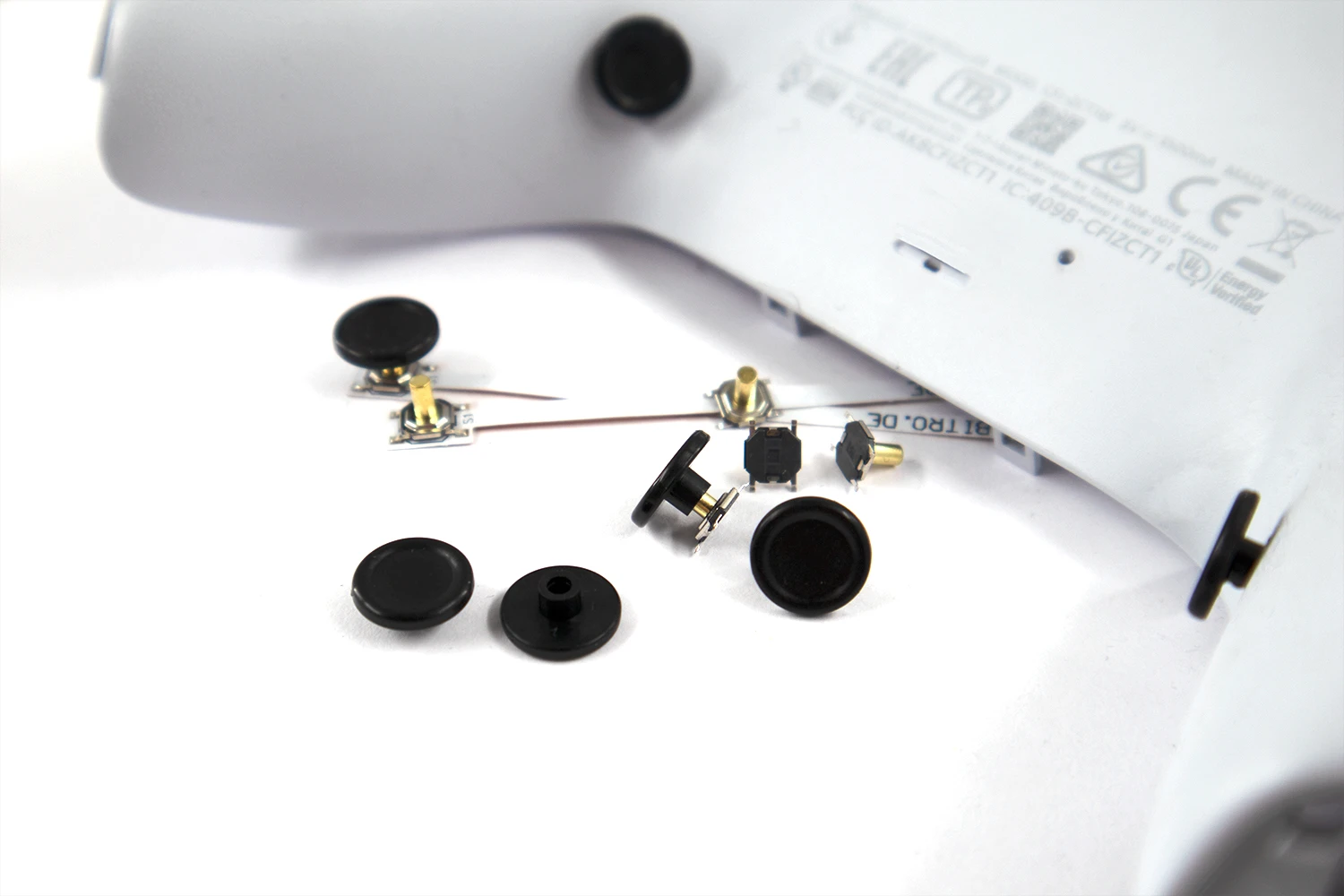 4x Paddle Cap Set for Metal Buttons