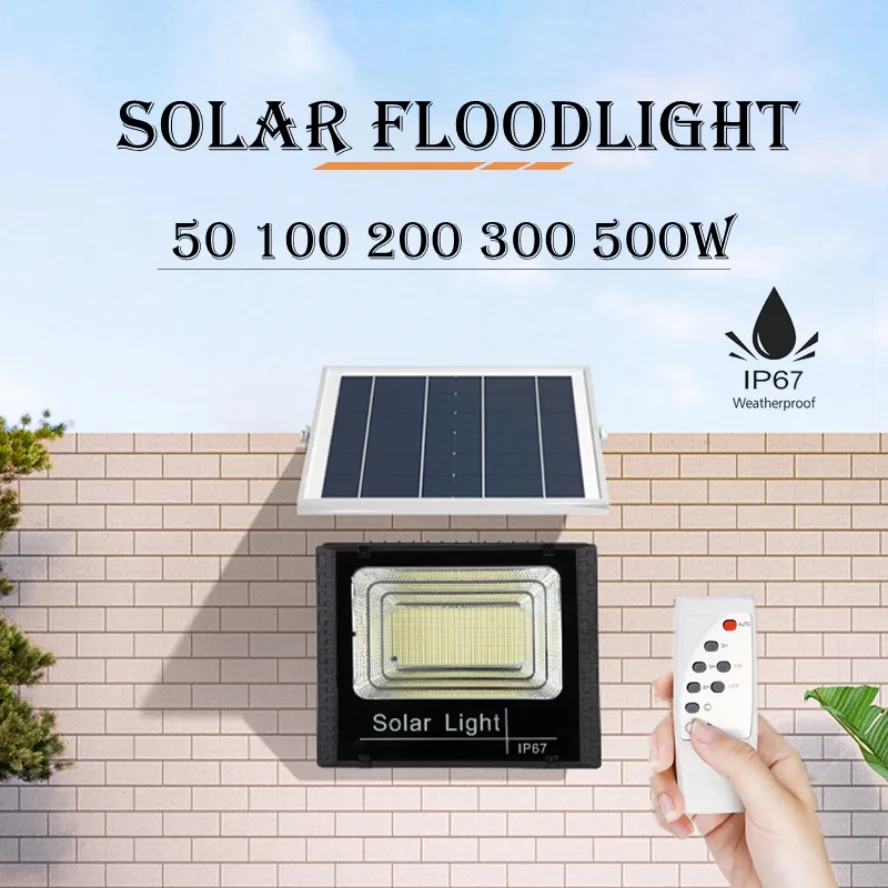 مصباح حديقة LED بالطاقة الشمسية 500 واط