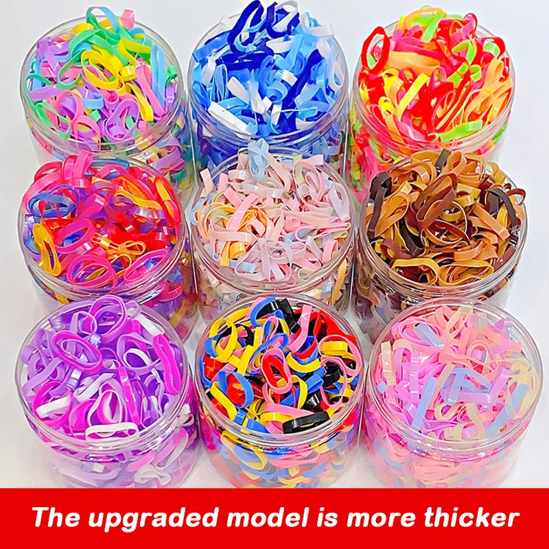 500PCS Durable Thickened Hair Bands