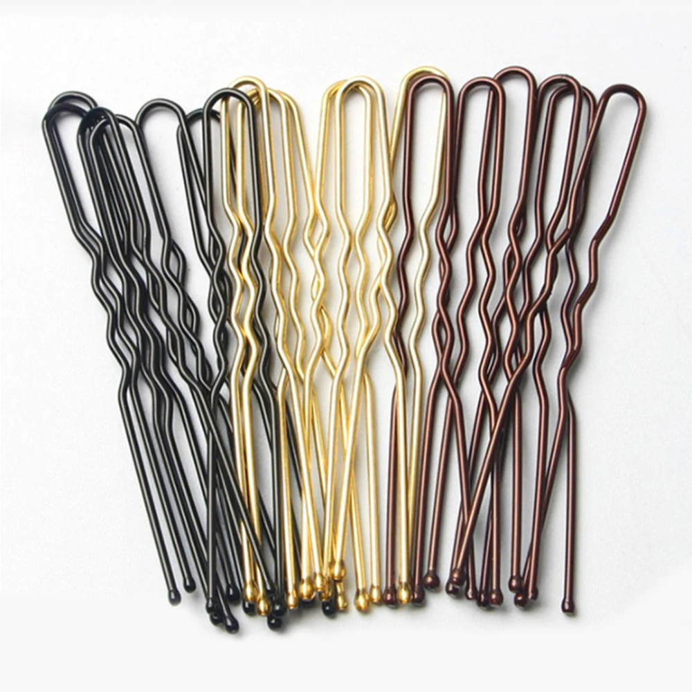 50pcs U-Shaped Hair Pins for Styling