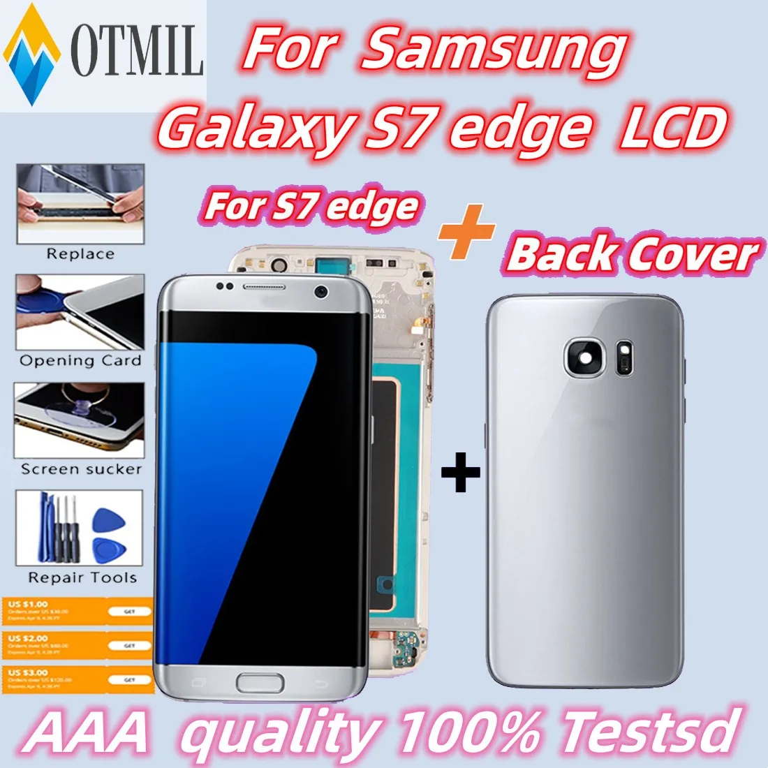 شاشة سوبر أموليد Samsung Galaxy S7 Edge