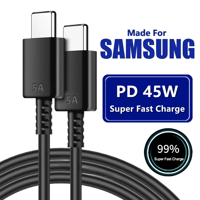 5A PD 45W Dual USB C Charging Cable