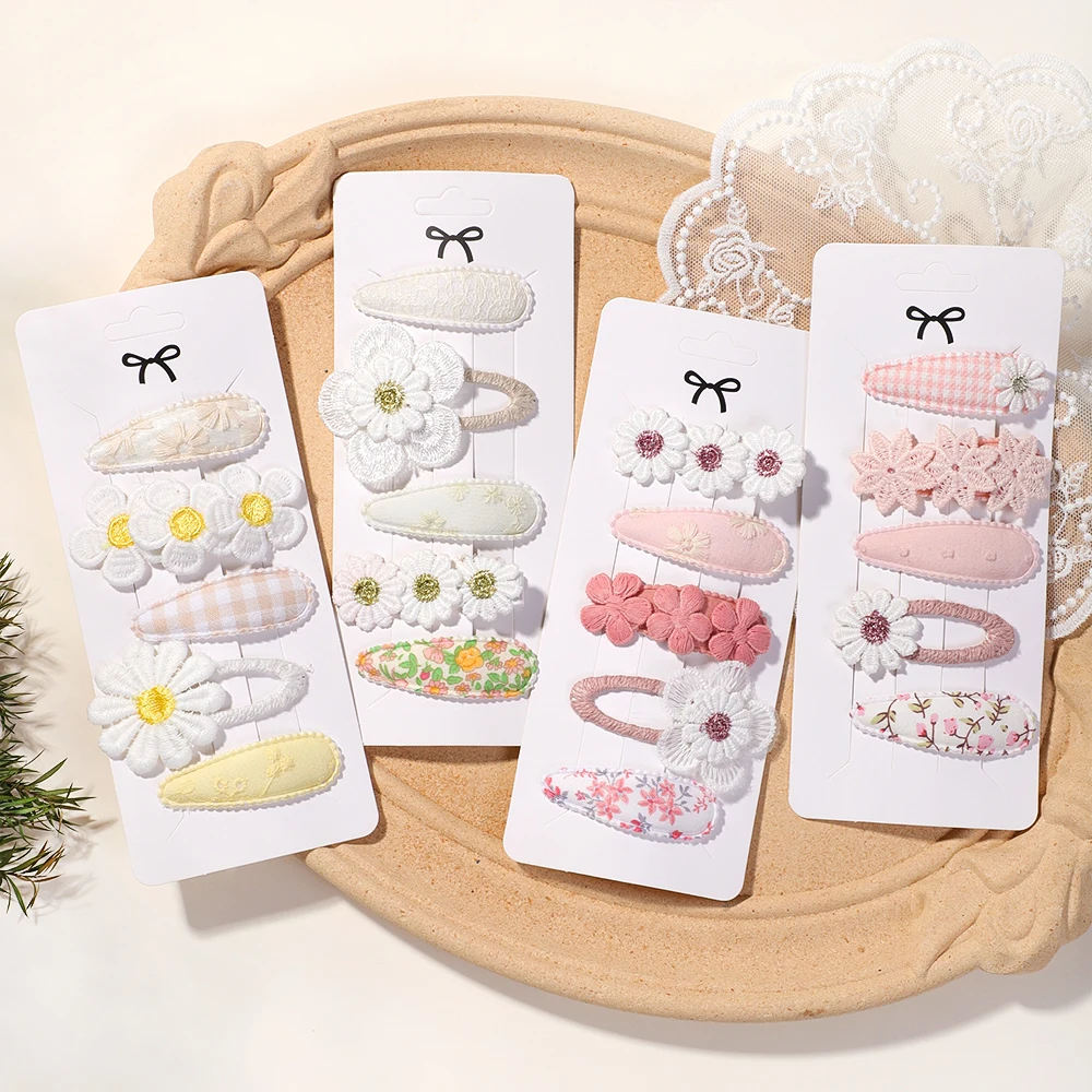 5-Piece Cute Hair Clips Set for Kids