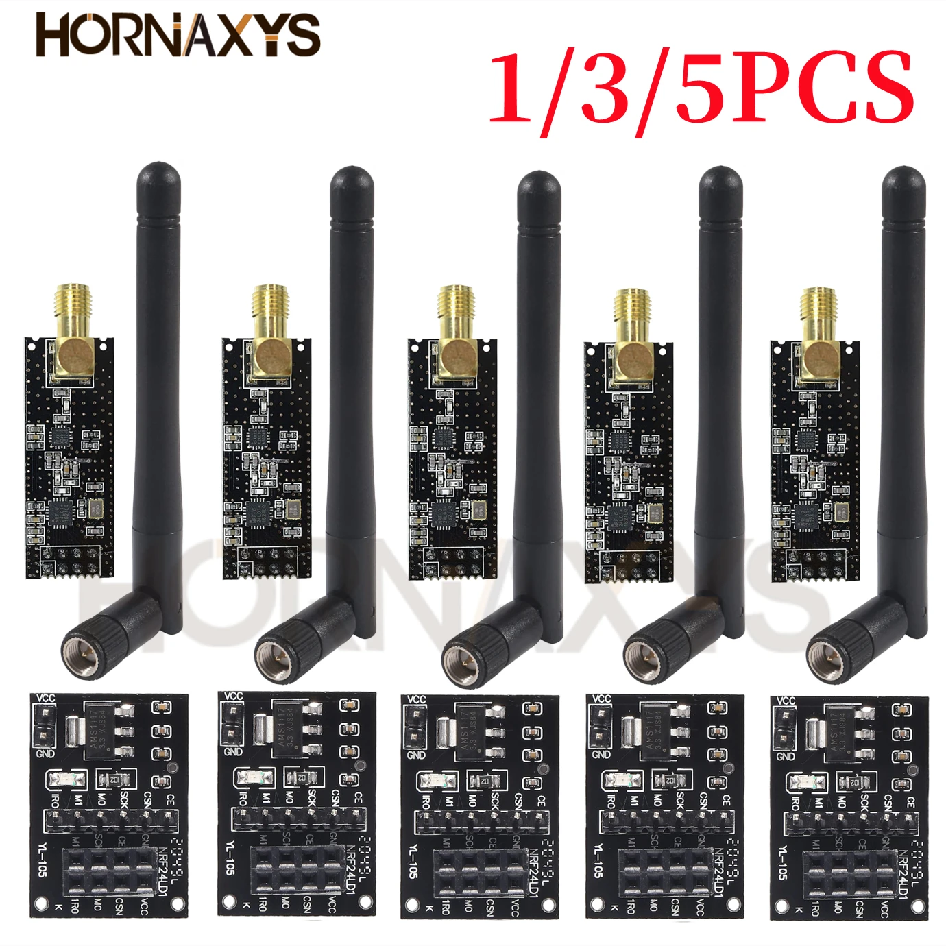 عدة وحدات المرسل المستقبل اللاسلكي NRF24L01+