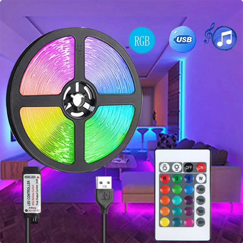 RGB LED Strip Light with Remote Control