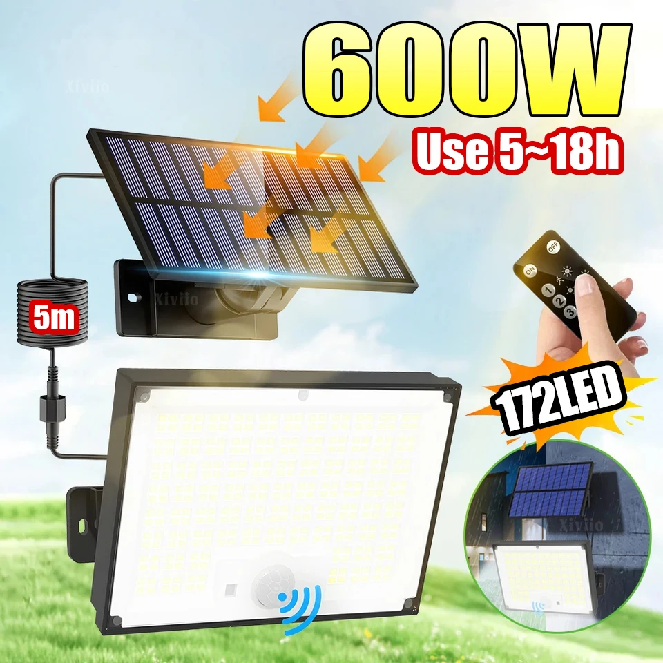 أضواء LED خارجية تعمل بالطاقة الشمسية