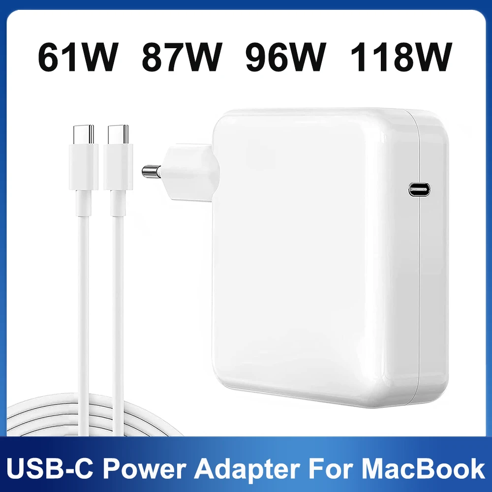 محول طاقة USB-C شاحن لماك بوك