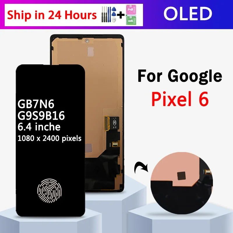 شاشة سوبر AMOLED لجوجل بكسل 6