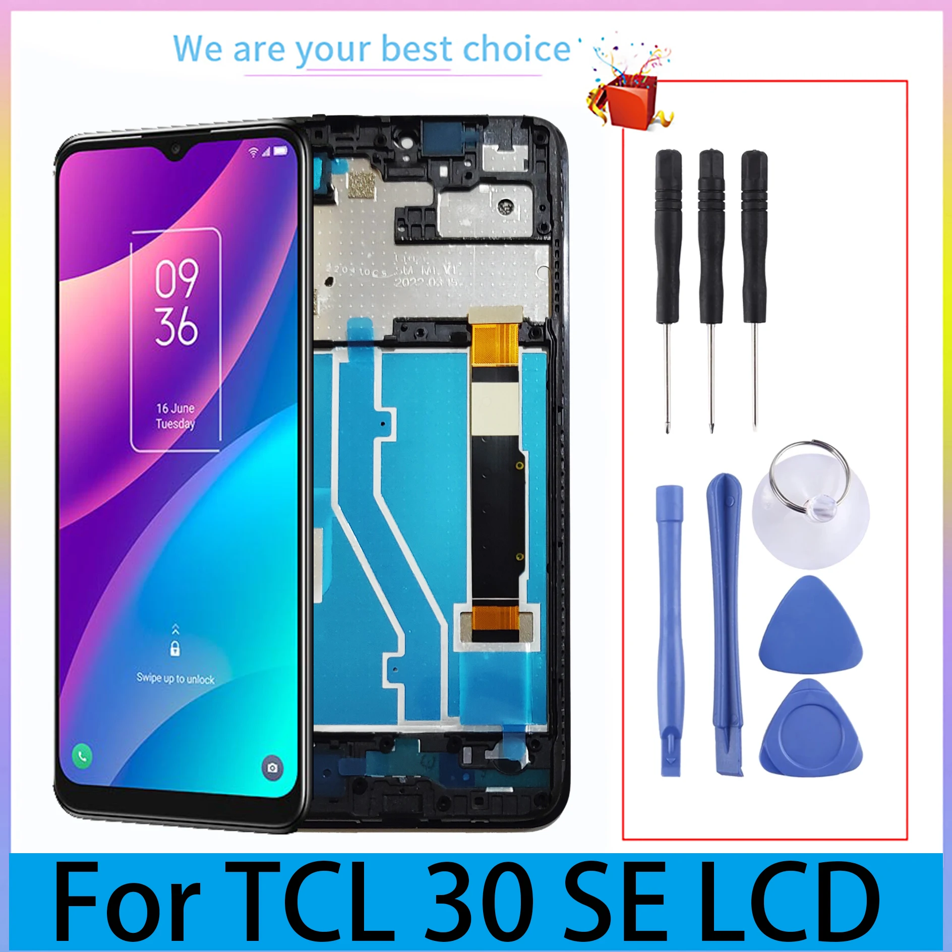 شاشة 6.52 إنش لجهاز TCL 30 SE