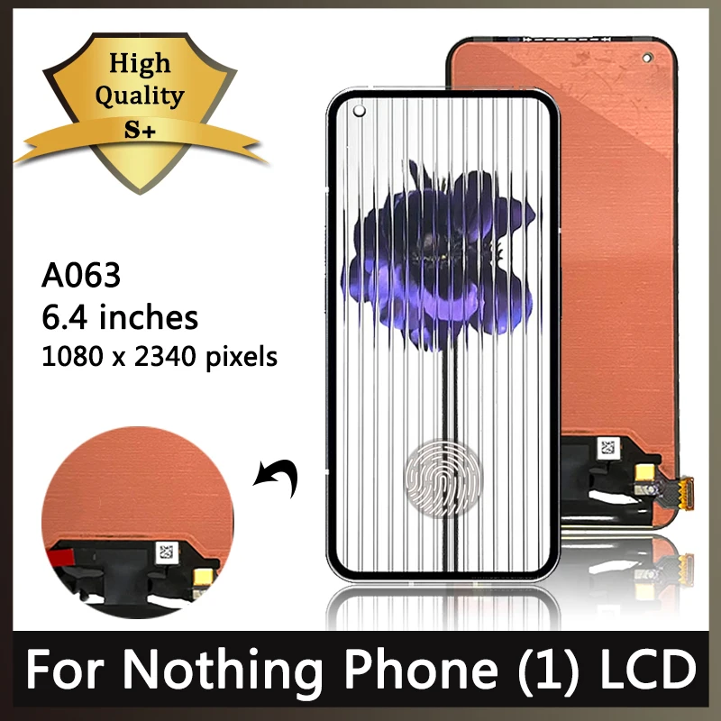 شاشة OLED لهاتف لا شيء 6.55 بوصة