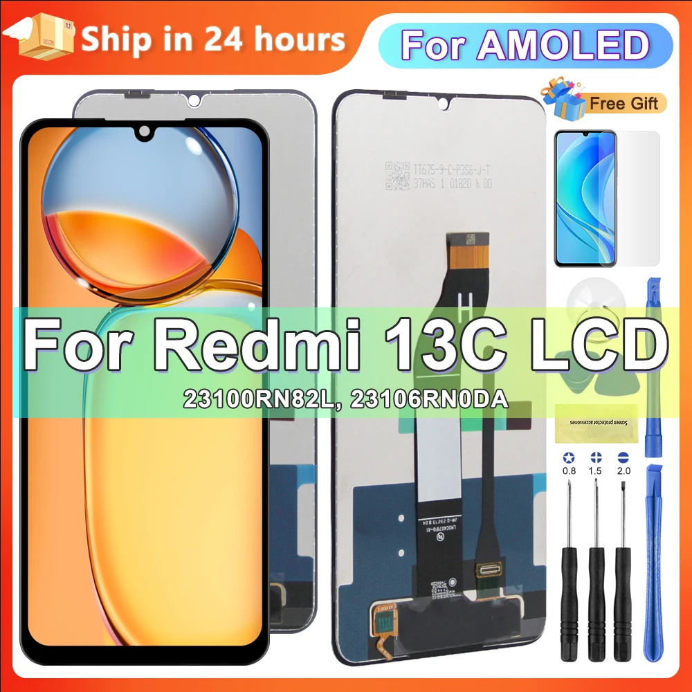 شاشة AMOLED بديلة لهاتف Xiaomi Redmi 13C