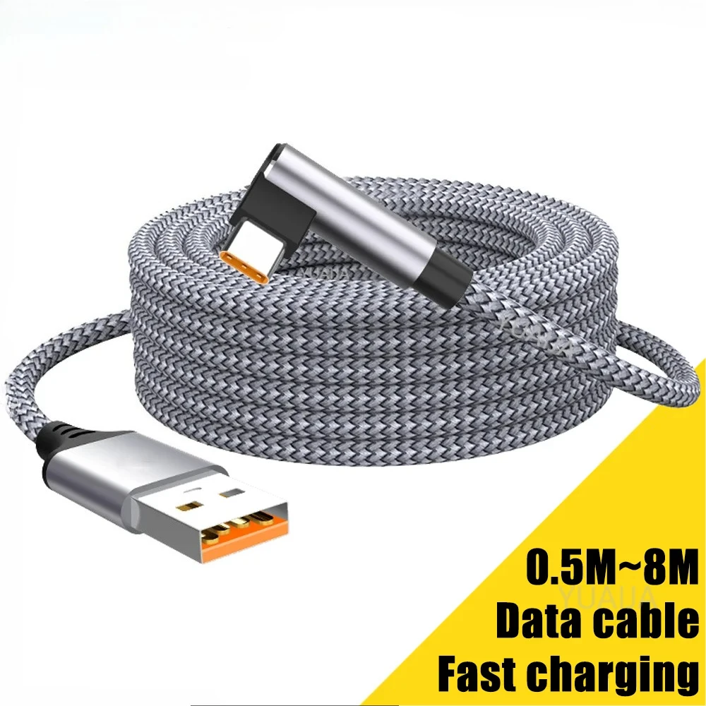 Fast Charge USB C Elbow Cable 3m 5m
