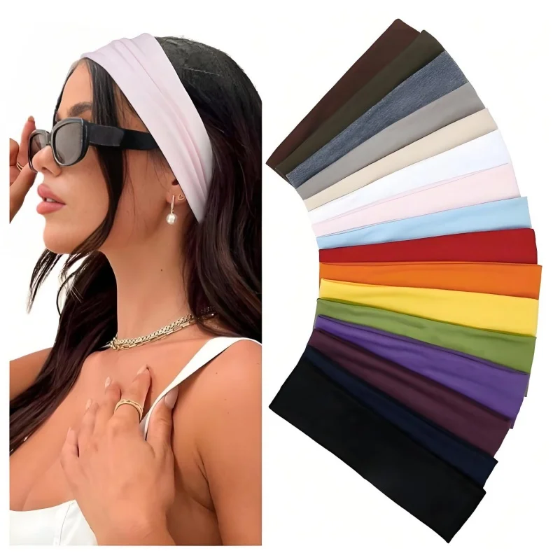 7PCS Stretchy Sports Headbands for Women