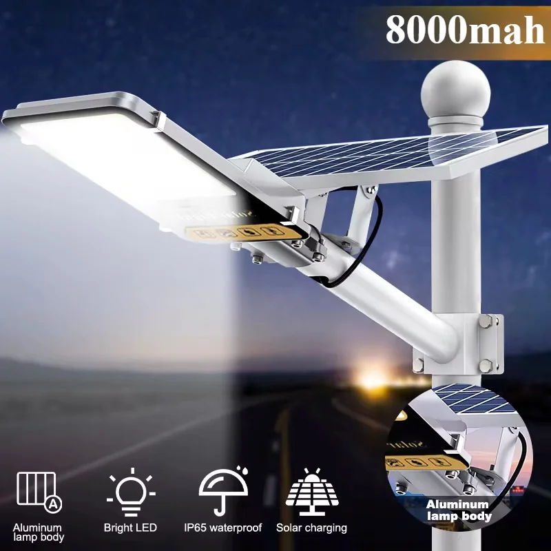 مصباح شمسية طاقة عالية 8000mah