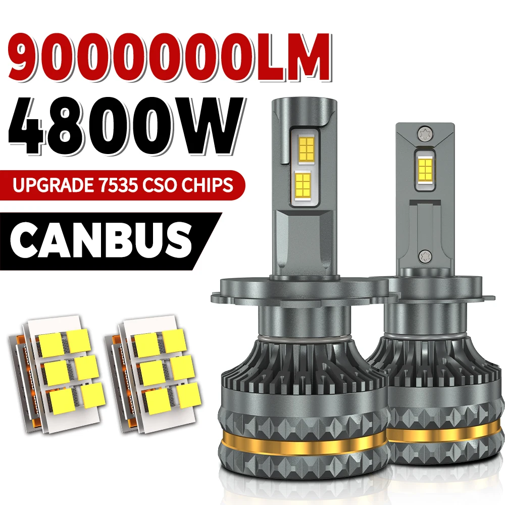 9000000LM H7 LED Headlight Bulbs