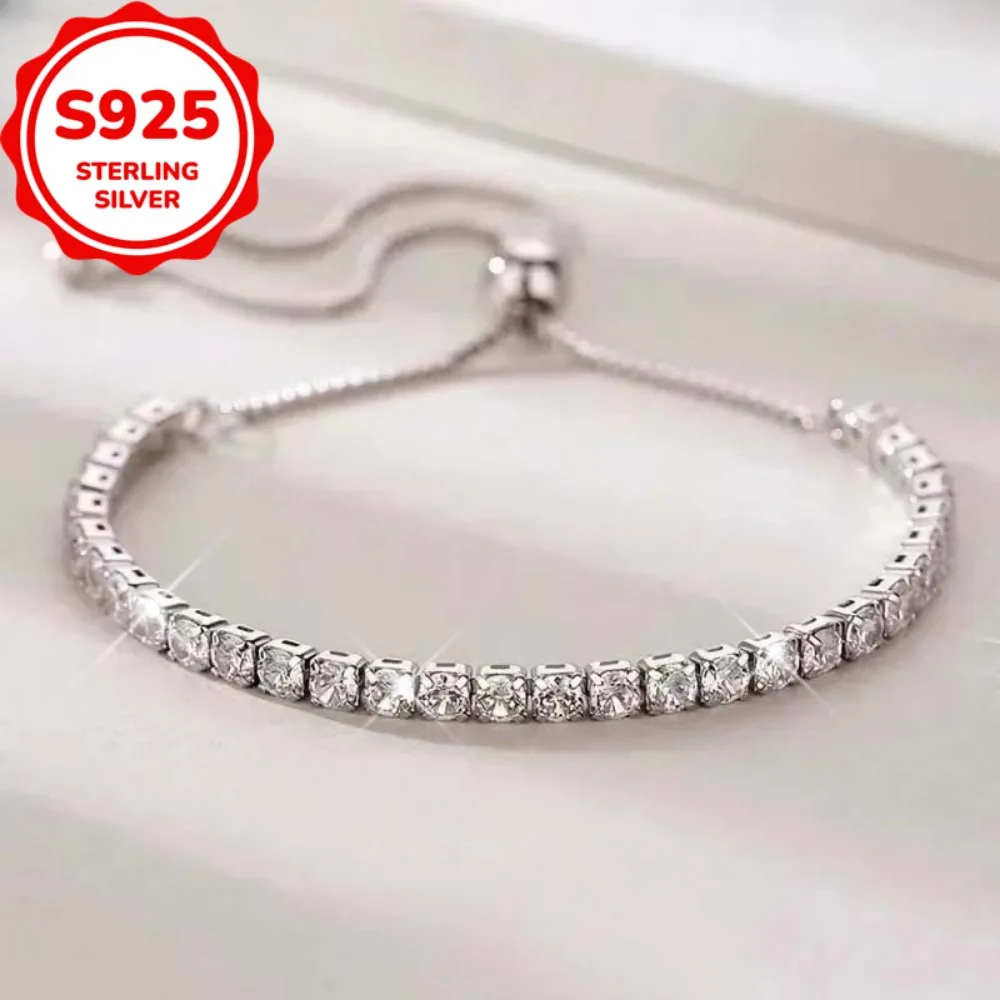 سوار فضة 925 أنيق للنساء