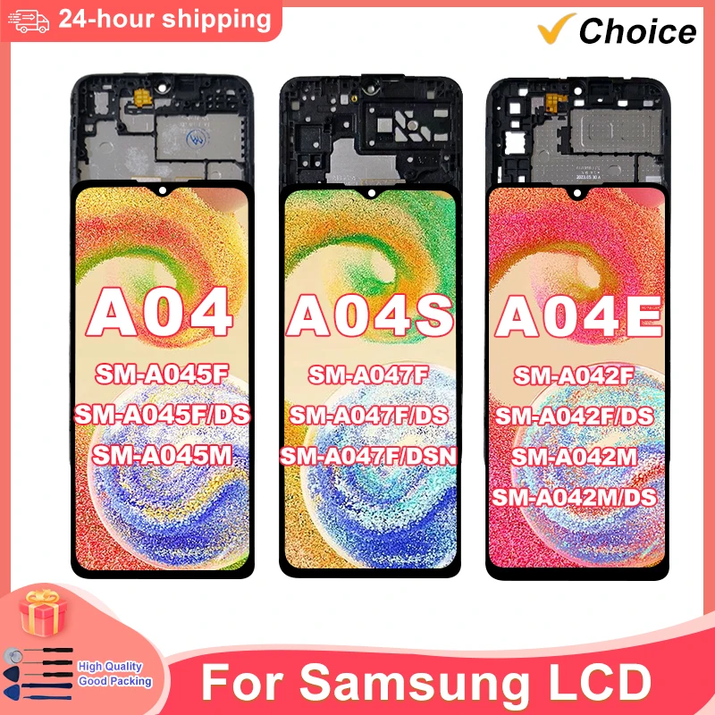 شاشة lcd تعمل باللمس لسامسونج غالاكسي a04