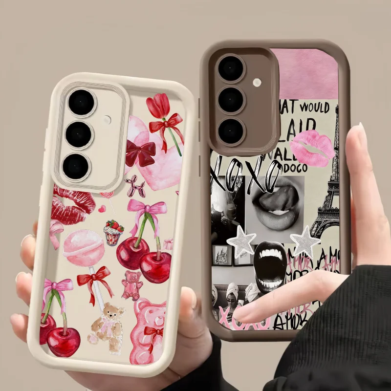 جراب أنيق بتصميم طبعة الشفاه