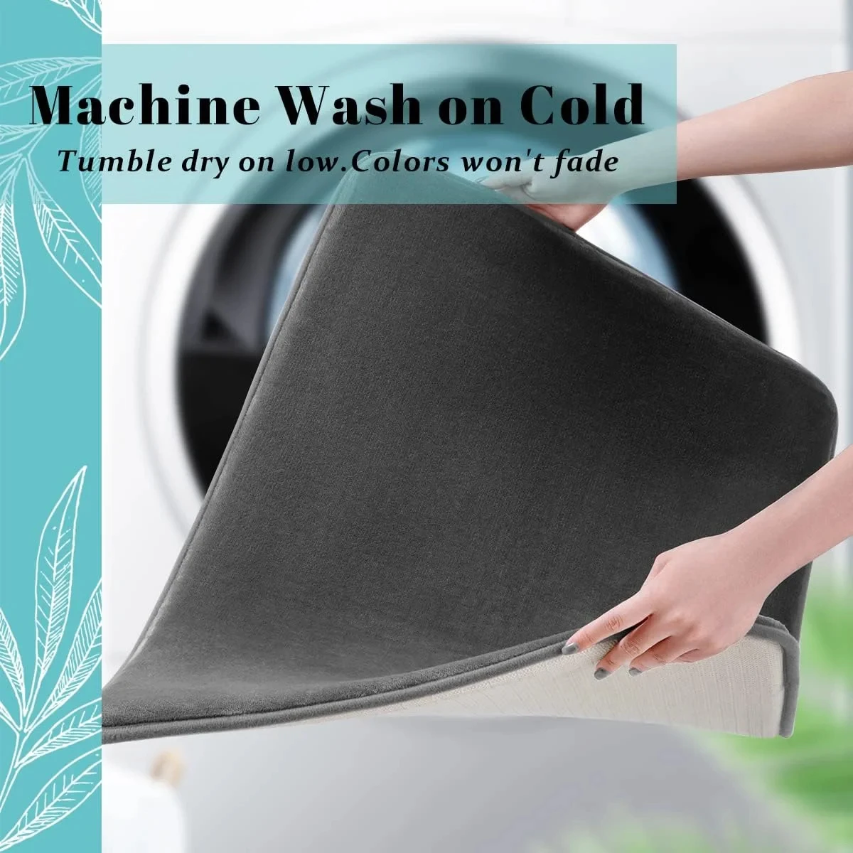 Non-Slip Coral Velvet Bathroom Mat