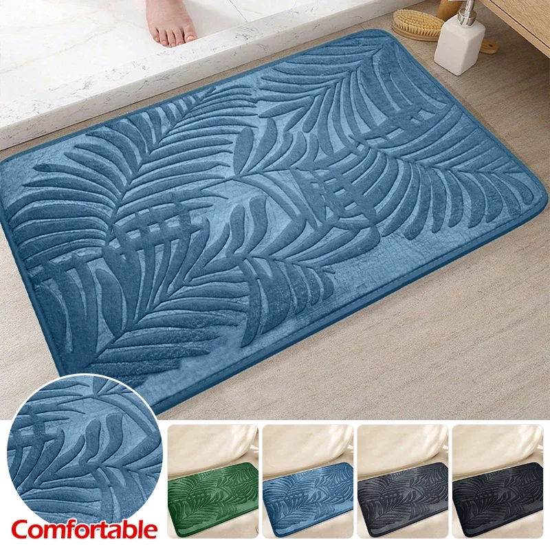 Absorbent Non-slip Memory Cotton Bath Mat