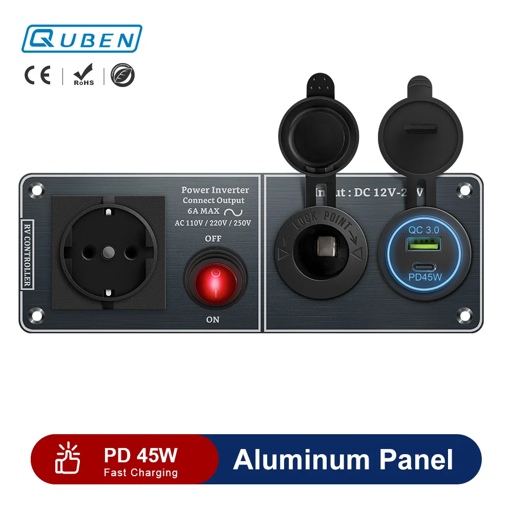 شاحن سيارة متعدد الوظائف مع USB