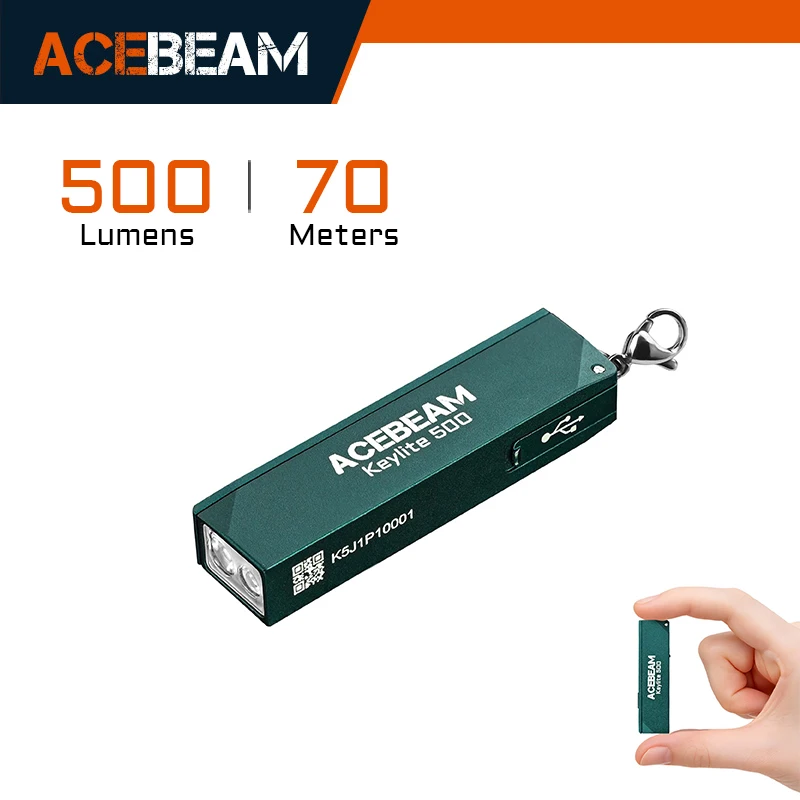 مصباح يدوي ACEBEAM Keylite 500 قابل لإعادة الشحن