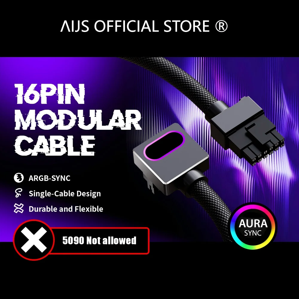 كابل AIJS GPU16PIN 12VHPWR ARGB