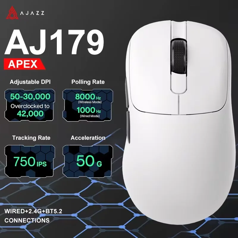 ماوس ألعاب لاسلكي Ajazz AJ179 مع شحن RGB