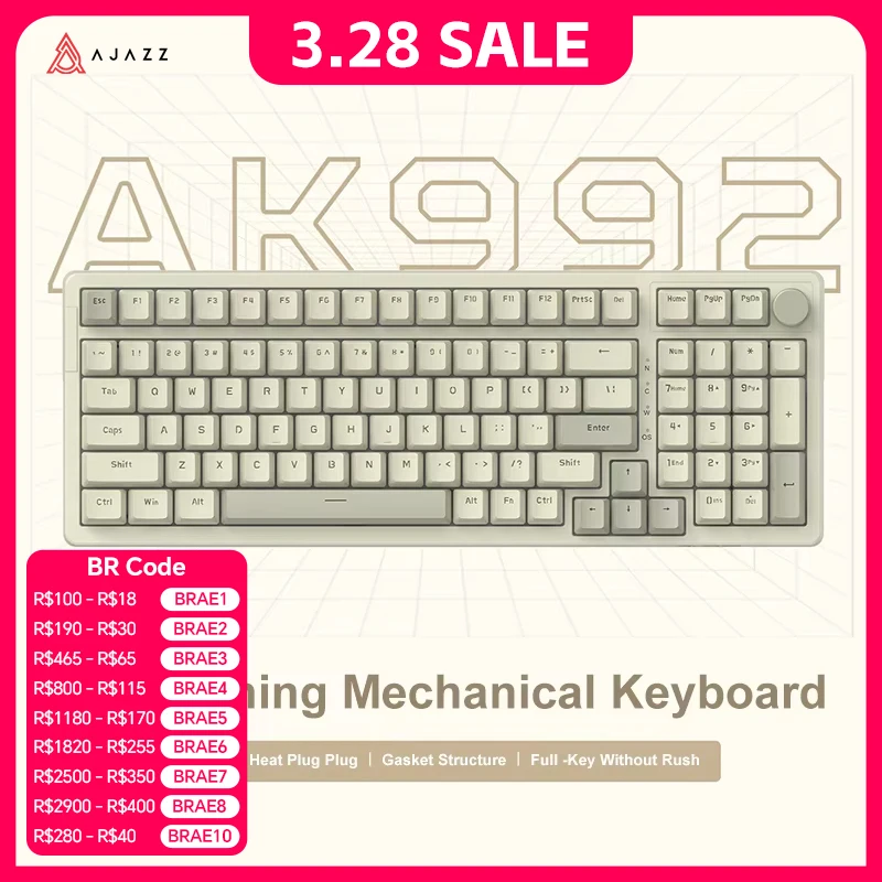 Ajazz AK992 Hot-Swap Mechanical Keyboard