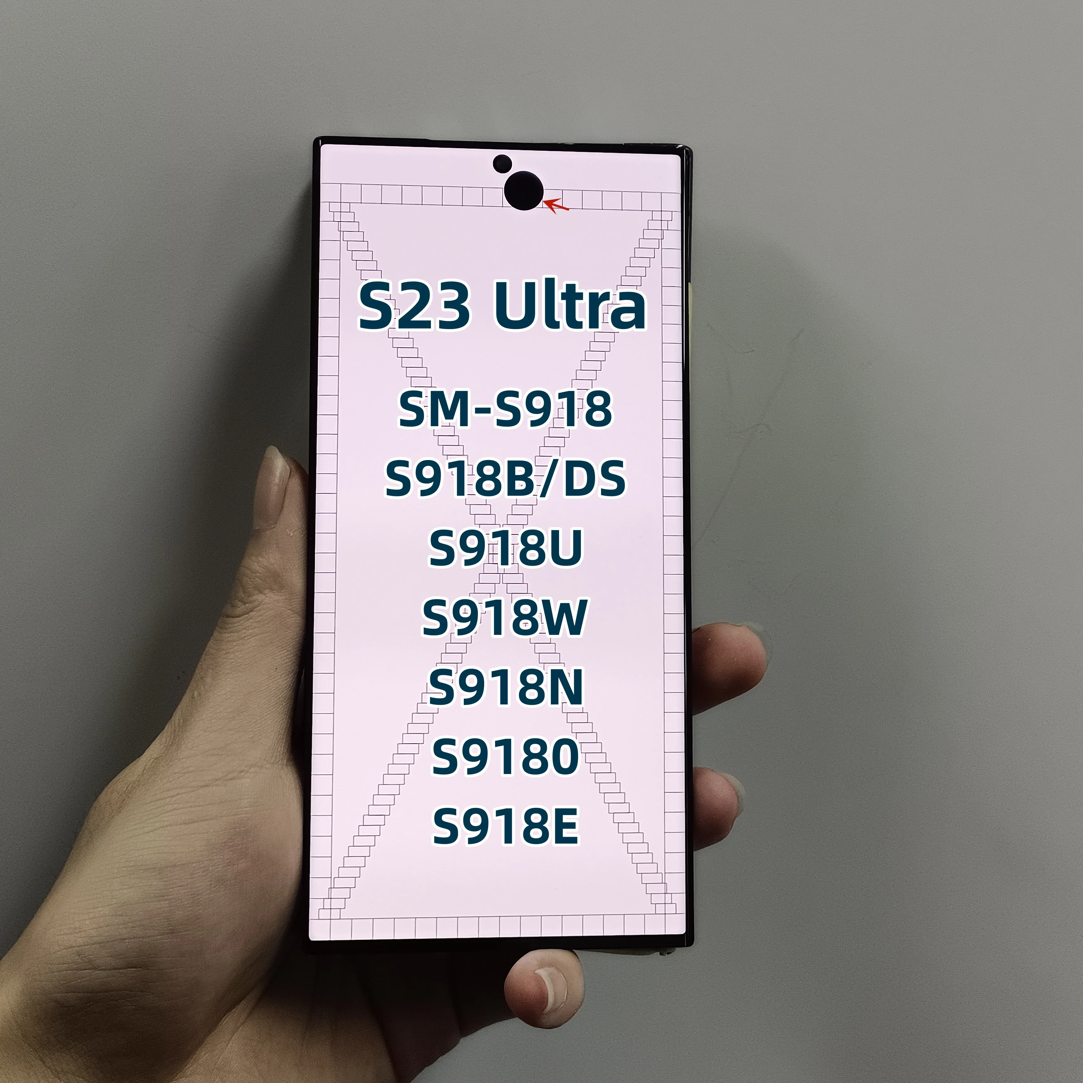شاشة AMOLED لموبايل سامسونج S23 الترا