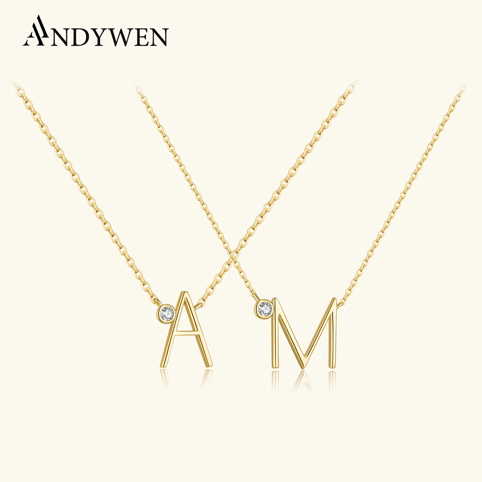 Luxury Initial Pendant Necklace for Women