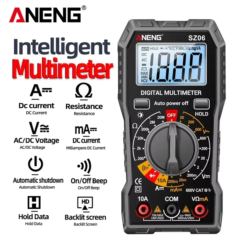 جهاز قياس رقمي ذكي ANENG 600V