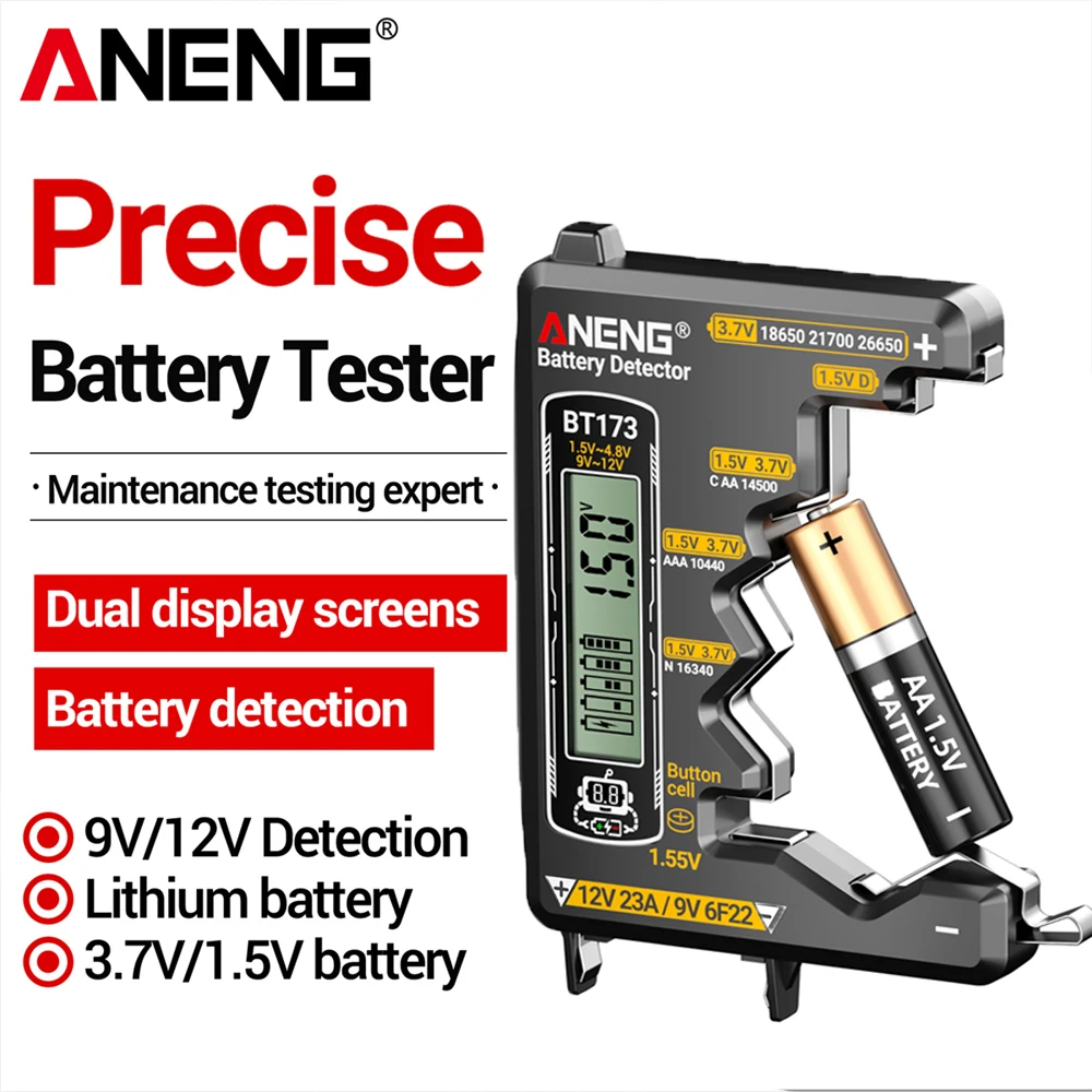 جهاز اختبار بطارية عالمي ANENG BT173